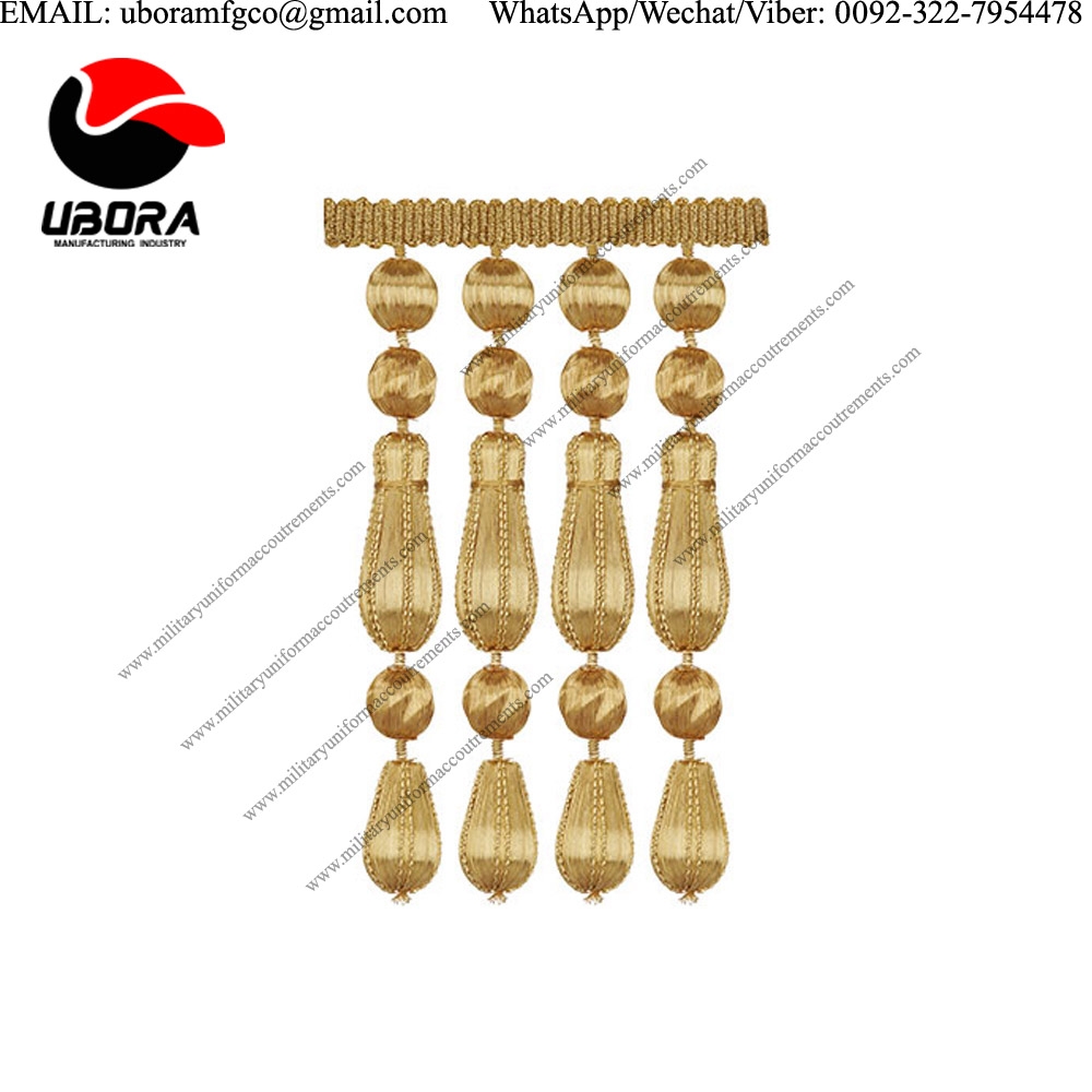Entrefino gold brother fringes fringe tassel, high quality ceremonial decoration bullion wire fringe